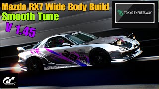 GT7 Tokyo Expressway 600 Mazda RX7 Wide Body Run V 1.45