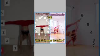 Rybka Twins V.S Anna Mcnulty Tiktok Flexibility Challenge #shorts