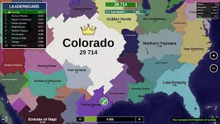 Colorado takes over america in Territorial.io