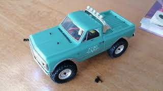 Axial Scx24 Crawler Scaler RC Auto Car 1967 Chevrolet C10 Mini Micro first test