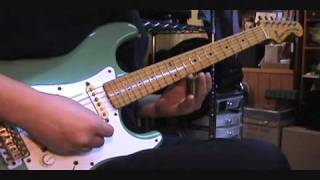 Stratocaster - Slide Guitar (Open E)  Blues Jam