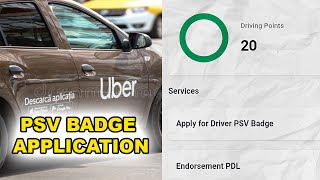 How to apply for a PSV Badge || Easy & Quick