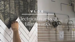 Home renovation: Week 1-3 | Electrical works and tiling works | Singapore HDB 5-room BTO