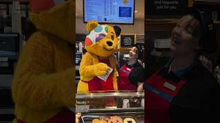 Look who's joined the Greggs team 😂 Pudsey sweet treats available now! #greggs