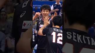 Japan men volleyball #volleyball #sports #spike #block