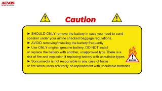 Battery Remove/Install instructions | CS451PLUS model with a battery compartment at the bottom