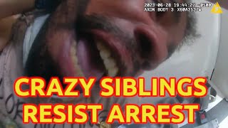 Siblings Resist Arrest Together