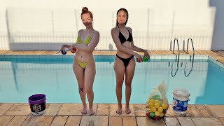 DESAFIO NA PISCINA COM MINHA AMIGA #2