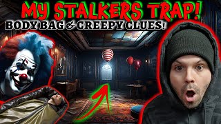 My STALKER'S TRAP: Creepy Clues in ABANDONED FUNHOUSE (DISTURBING BODY BAG)