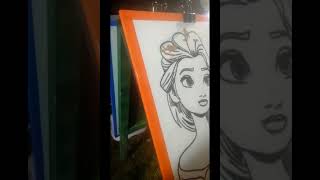 Alesha Mewarnai Gambar Frozen jadi Abstrak #mewarnai #frozen #alesha #fun #zem