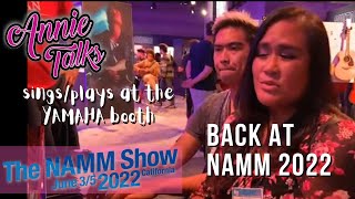 LIVE at NAMM2022 - AnnieTalks performs impromptu "Talking To The Moon" at the YAMAHA booth