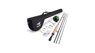 KastKing Emergence Fly Fishing Combo - 4 Piece Graphite Fly Fishing Rod , Pre-Loaded Aluminum Fly F