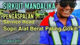 Pengaspalan Sirkuit Mandalika | Service Road T9  Hingga T11