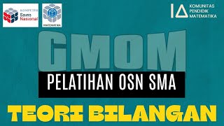 SUKSES OSN MATEMATIKA SMA TEORI BILANGAN OLEH DANDY RAMADHAN