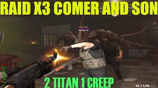 Dead Frontier 2 : RAID X3 COMER 22/10 with MysterioDF "2 TITAN & 1 CREEP" I Gameplay Español