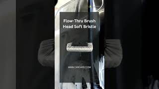 Carcarez 12" Soft Bristle Flow-Thru Brush Head: Perfect for Gentle Car Cleaning