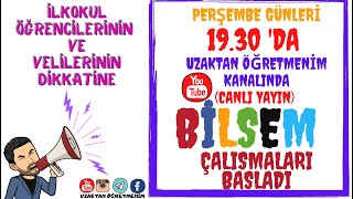 2022 BİLSEM ÇALIŞMASI / 4 ( Eğlenerek öğrenmek için bekleriz)