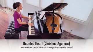 Haunted Heart (Christina Aguilera) Piano Sheet Music (Intermediate: Lyrical Version)