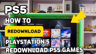 How To Redownload Apps Or Games On PlayStation 5