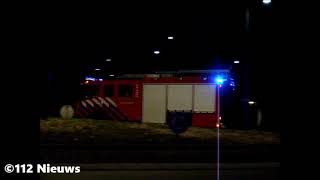 P1 Vele hulpdiensten met spoed naar brand zorgcentrum + ongeval in Oss