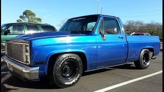 87 Chevy Truck  Project Update - Flowmaster Exhaust Sound - 20 December 2013