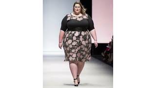 PLUS-SIZE PARTY DRESS BEAUTIFUL XXL MODEL FASHION DESIGNER AI MODEL