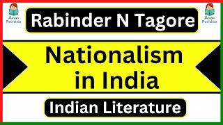 Nationalism in India essay by Rabindranath Tagore Indian Literature MA English Semester 3