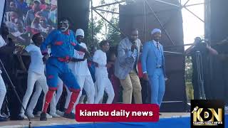 Ngaruiya Junior proves why he is the king of Kigooco at Kimorori stadium during his performance.