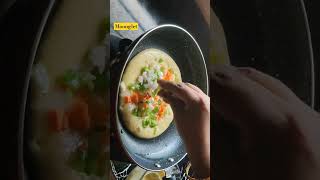 Moonglet protein rich breakfast recipe |मूंगलेट|పెసర పపు uthapam #shorts #youtubeshorts #breakfast