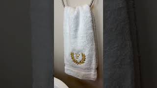 The perfect gift for this Christmas! Monogrammed, bathroom hand towels ￼ https://amzn.to/4f2f9uA ￼