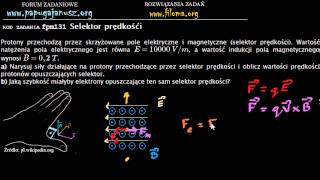 fpm131 - Selektor prędkości - zadanie z fizyki - filoma.org