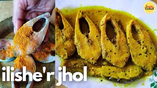 সরষে বেগুন ইলিশ | Begun Diye Ilisher Patla Jhol |Hilsa Curry Recipe With Eggplant |Ilish Macher Jhol