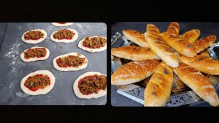 Mini baguettes farcies 😋😋👍 ميني باكيط بعجينة هشة معمر بالكفتة و الفروماج