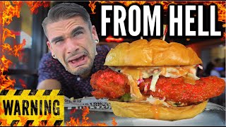 The SPICIEST CHICKEN SANDWICH CHALLENGE I HAVE EVER ATTEMPTED! Joel Hansen Raw