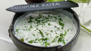 Cucumber raita |easy to make |5 minutes recipe