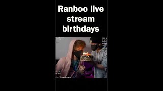 Ranboo Live Stream Birthdays