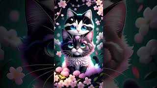 Fanstay woods cherry blossom lovely cat