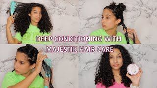 Deep Conditioning with Majestik Hair Care + using a Deep Conditioning Cap