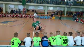 Adam Zaworski - pokaz football freestyle na turnieju Cartusia 1923 Winter Cup