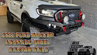 2022 FORD RANGER ARMANDO STEEL FRONT OFFROAD BUMPER BUILD - WHAT A MEAN LOOK!!!