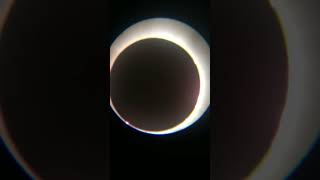 Total Solar Eclipse through 102mm refractor telescope (04/08/2024)