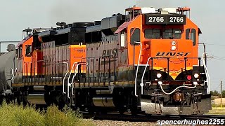 BNSF FULL LENGTH Freight Trains (Pampa, TX)