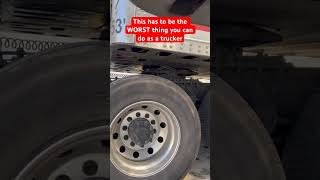 Truck driver mistakes #truckdriver #shorts