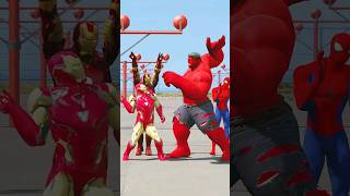 IRON-MAN BROTHERS SAVING FALLING RED HULK (GTA V SHORTS) | #Hulk | #GTA5 | #Shorts