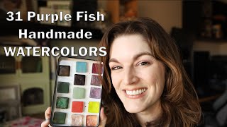 Handmade Watercolors 31 Purple Fish