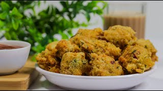 Suji Aloo  Pakora Recipe | Instant Semolina Potato Pakoda | Crispy Rava Pakora Recipe |