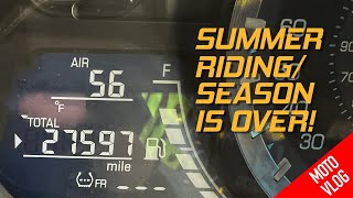 Summer Riding Season Is Officially Over | Cruiseman's Moto Vlogs