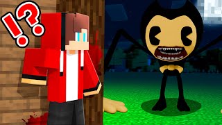 How Jj and Mikey Hiding From Bendy Tapes in Minecraft at 3:00 AM !? - Maizen