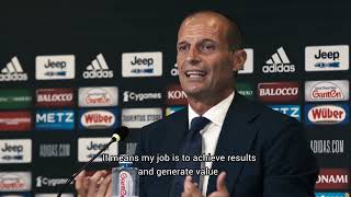 Juventus, Allegri la prima conferenza stampa della stagione!