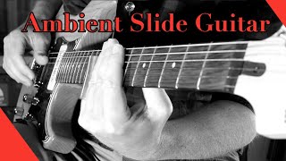 ELECTRIC SLIDE BLUES GUITAR in Open G minor tuning (PINK FLOYD-ISH)